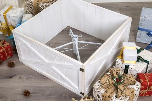 X Wooden Box Christmas Tree Collar