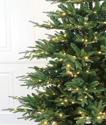 Rocky Mountain Fir Wide Artificial Christmas Tree Pre-lit