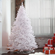 Sparkling White Christmas Tree Pre-lit with Warm-white LED Lights