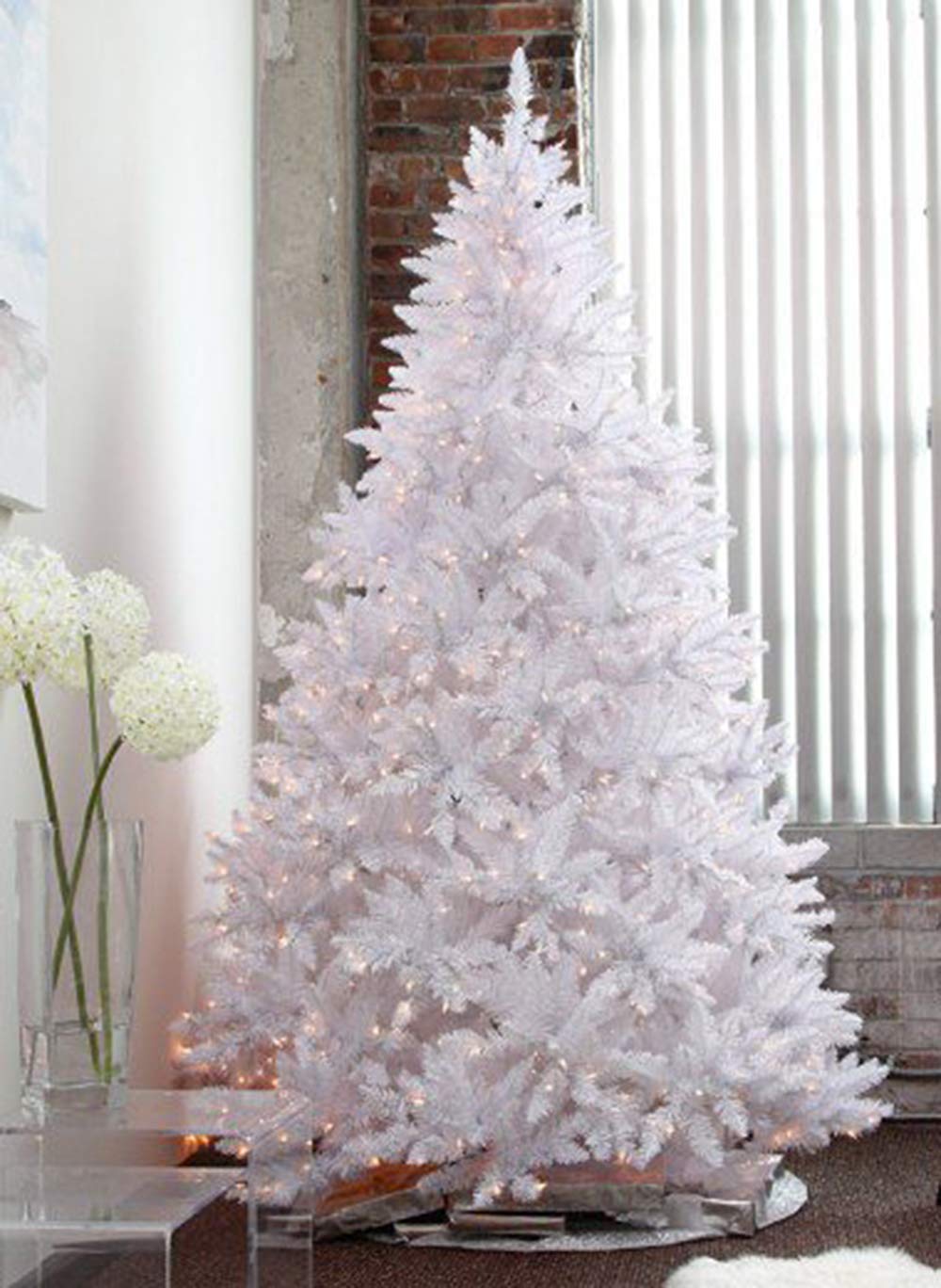Sparkle White Christmas Tree with LED Light Full Shape