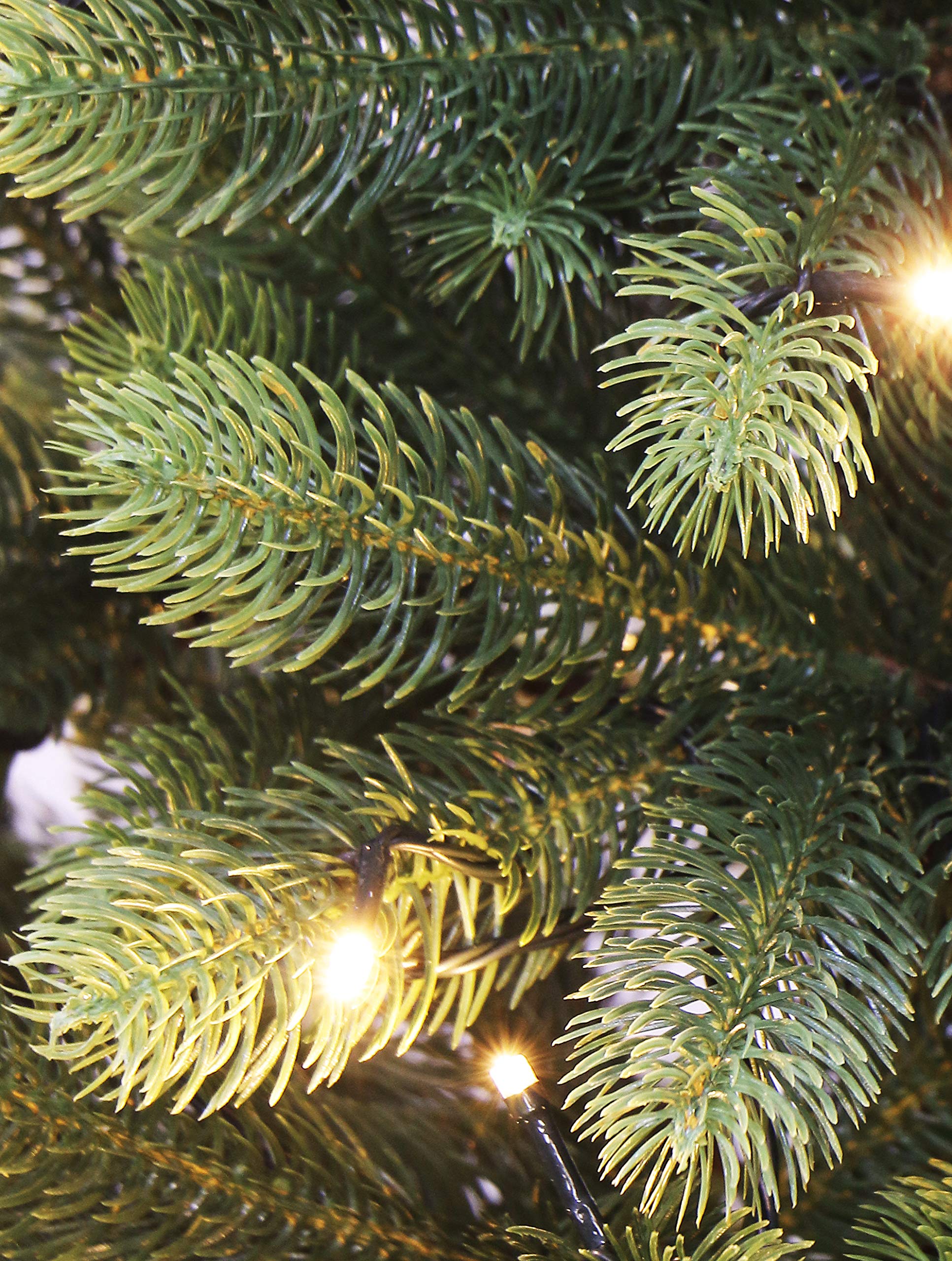 3 Foot The Most Realistic Tabletop Little Spruce Christmas Tree with LED Lights