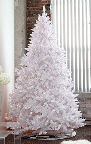 Sparkle White Christmas Tree with LED Light Full Shape