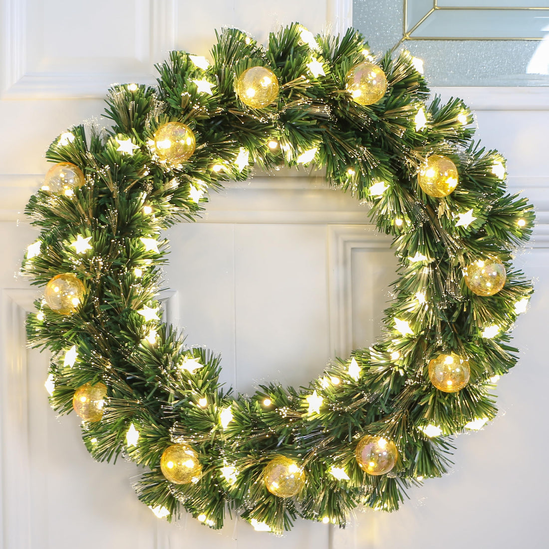 Fiber Optic Wreath