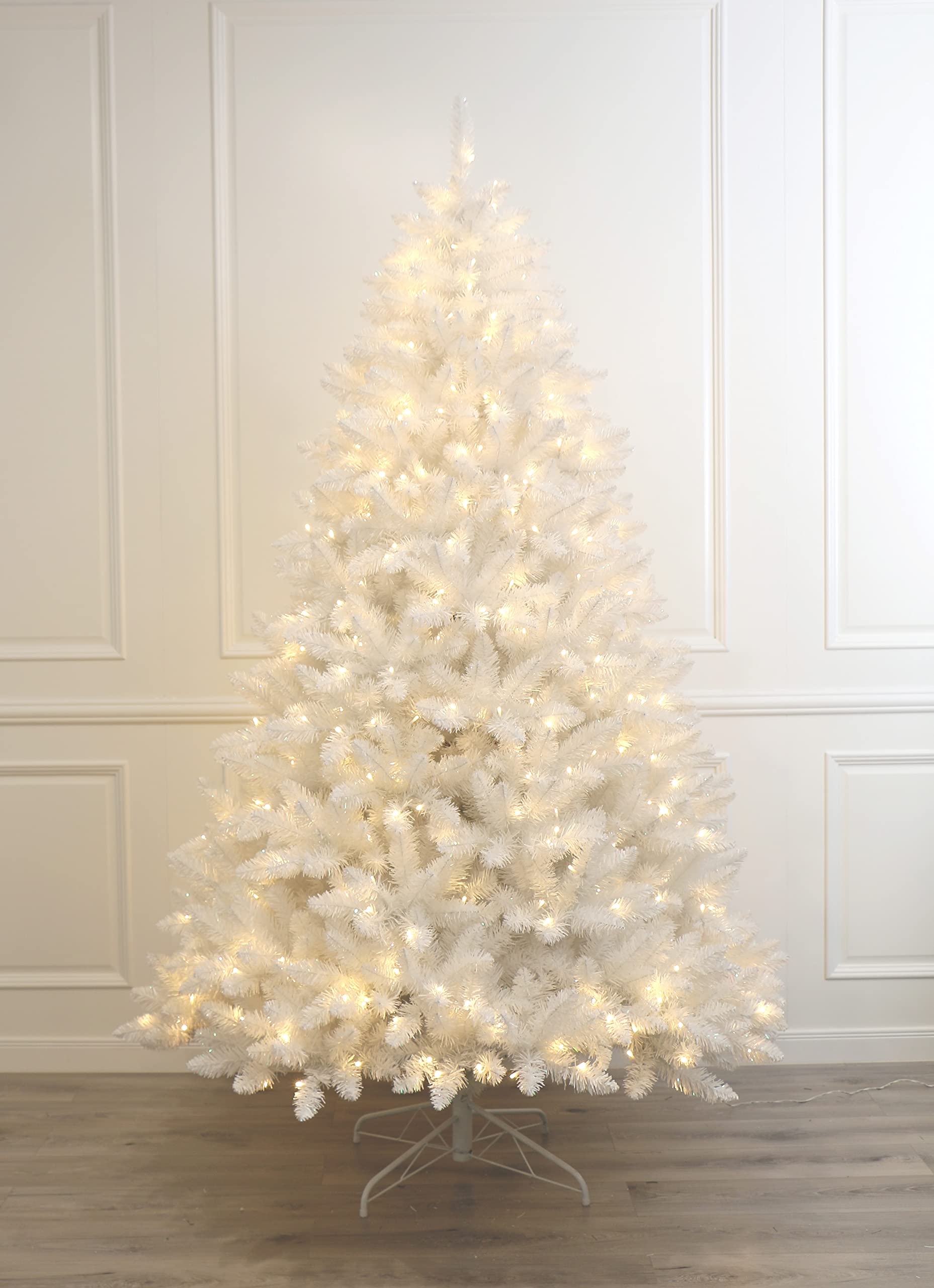 Sparkle White Christmas Tree with LED Light Full Shape