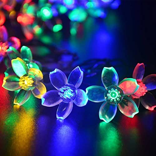 Indoor Outdoor Decoration Beautiful Blossom String Lights 100 LED 33 Feet 8 Modes (Multicolor)