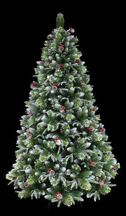 Super Full Flocked Pine Christmas Tree Unlit