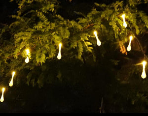 Teardrop Warm White LED String Light for Indoor and Outdoor Home Decoration