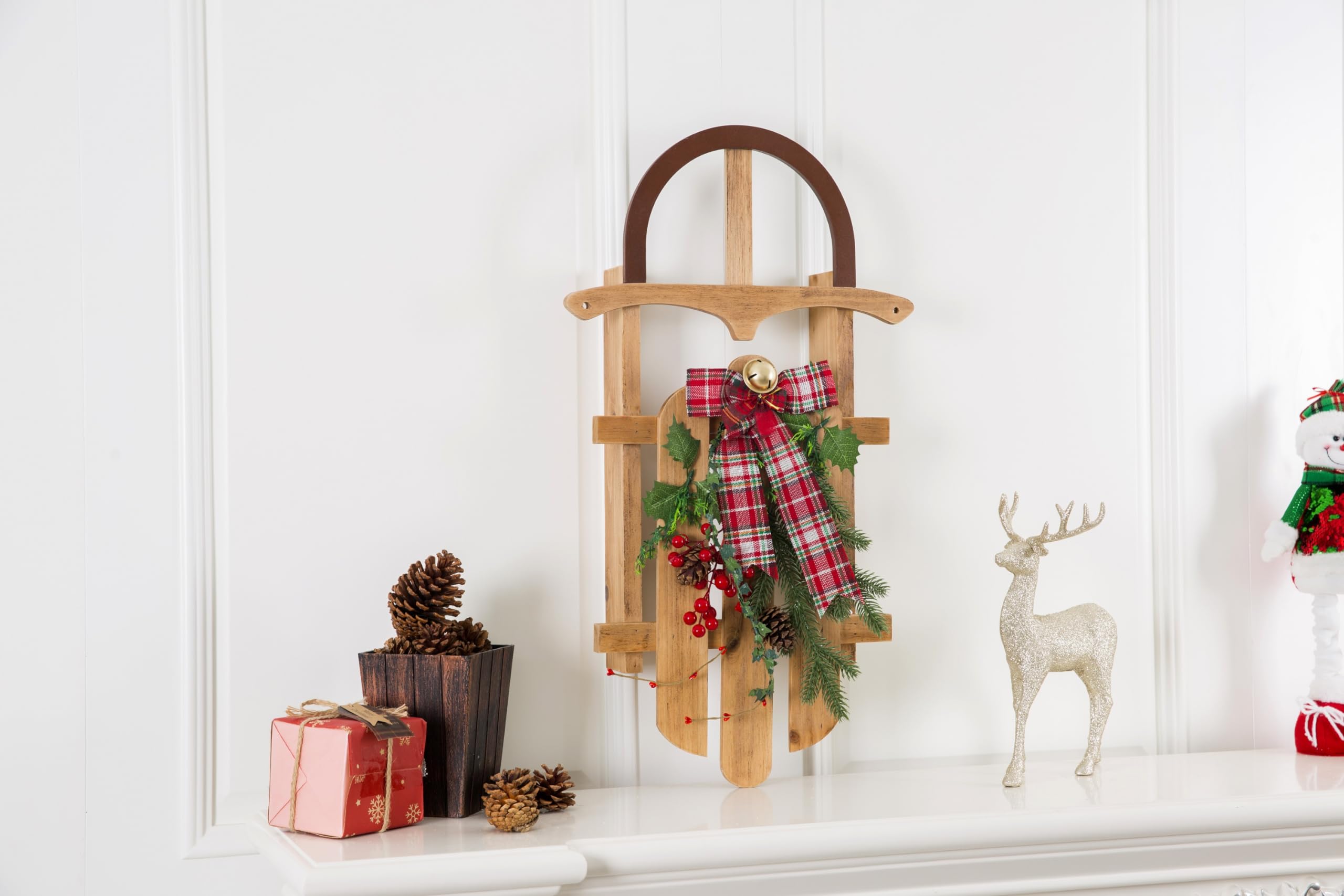 Christmas Sled Wall Art Decoration