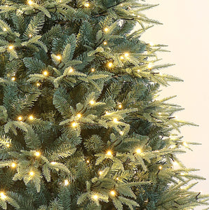 Colorado Icy-Blue Spruce Christmas Tree Pre-lit with LED Lights