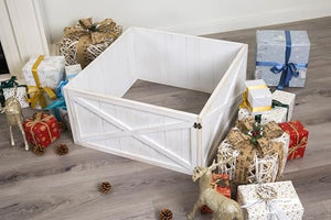 X Wooden Box Christmas Tree Collar