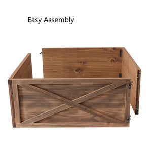 X Wooden Box Christmas Tree Collar