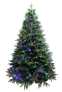 Spring Spirits Fir Christmas Tree with Real-Feel PE Tips and Metal Stand