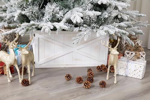 X Wooden Box Christmas Tree Collar