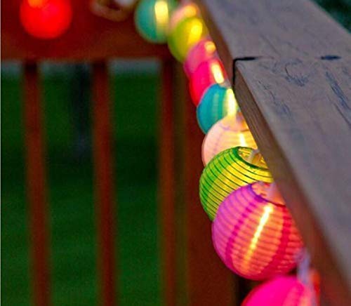 40 LED/ 35ft Remote Control Super Big Solar Power Patio Lantern String Lights (Multi-Color)