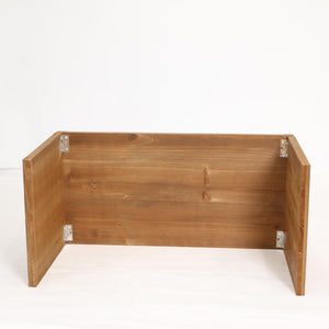 Natural Wood 3 Sided Christmas Tree Collar