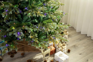 Western Mountains Blue Spruce Christmas Tree Pre-lit With Dual-color Lights