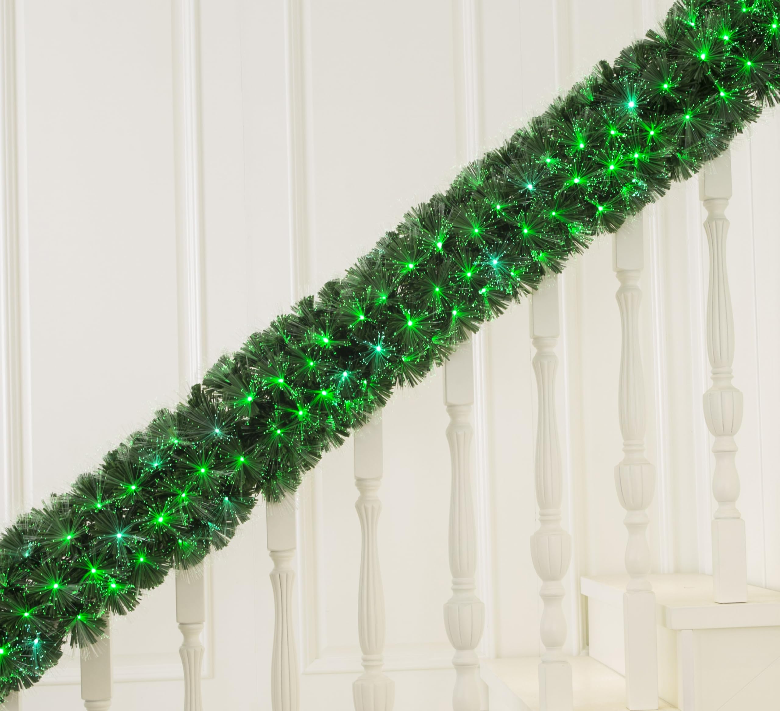 Remote Control RGB Color Changing LED Fibre Optic Christmas Garland