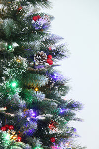 Super Full Flocked Pine Christmas Tree Unlit