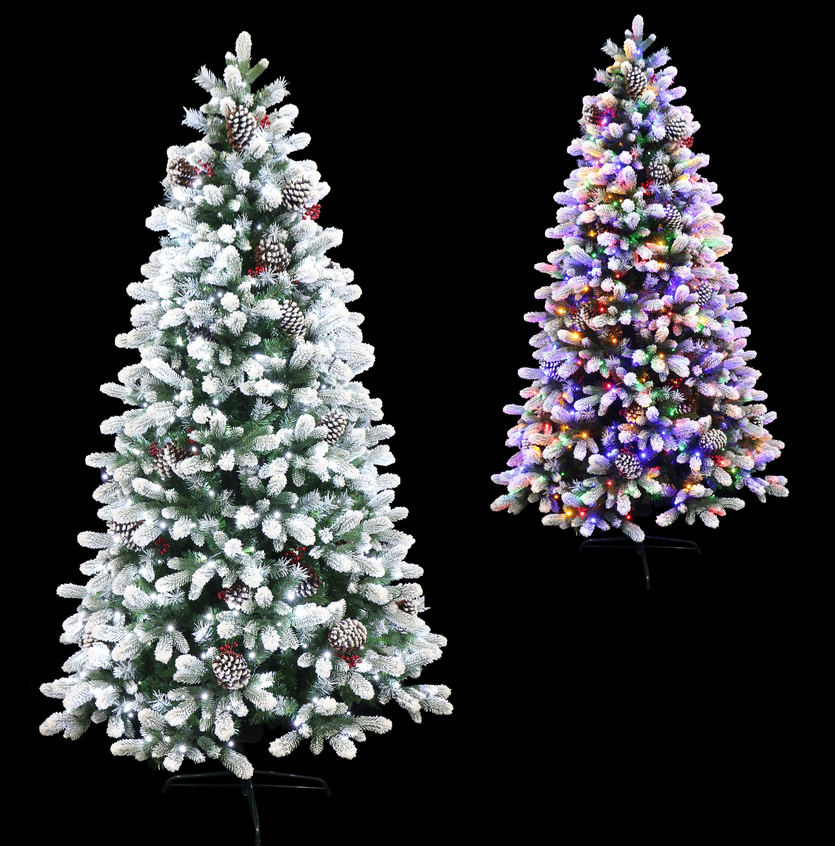 Frosted Winter Spruce Flocked Christmas Tree