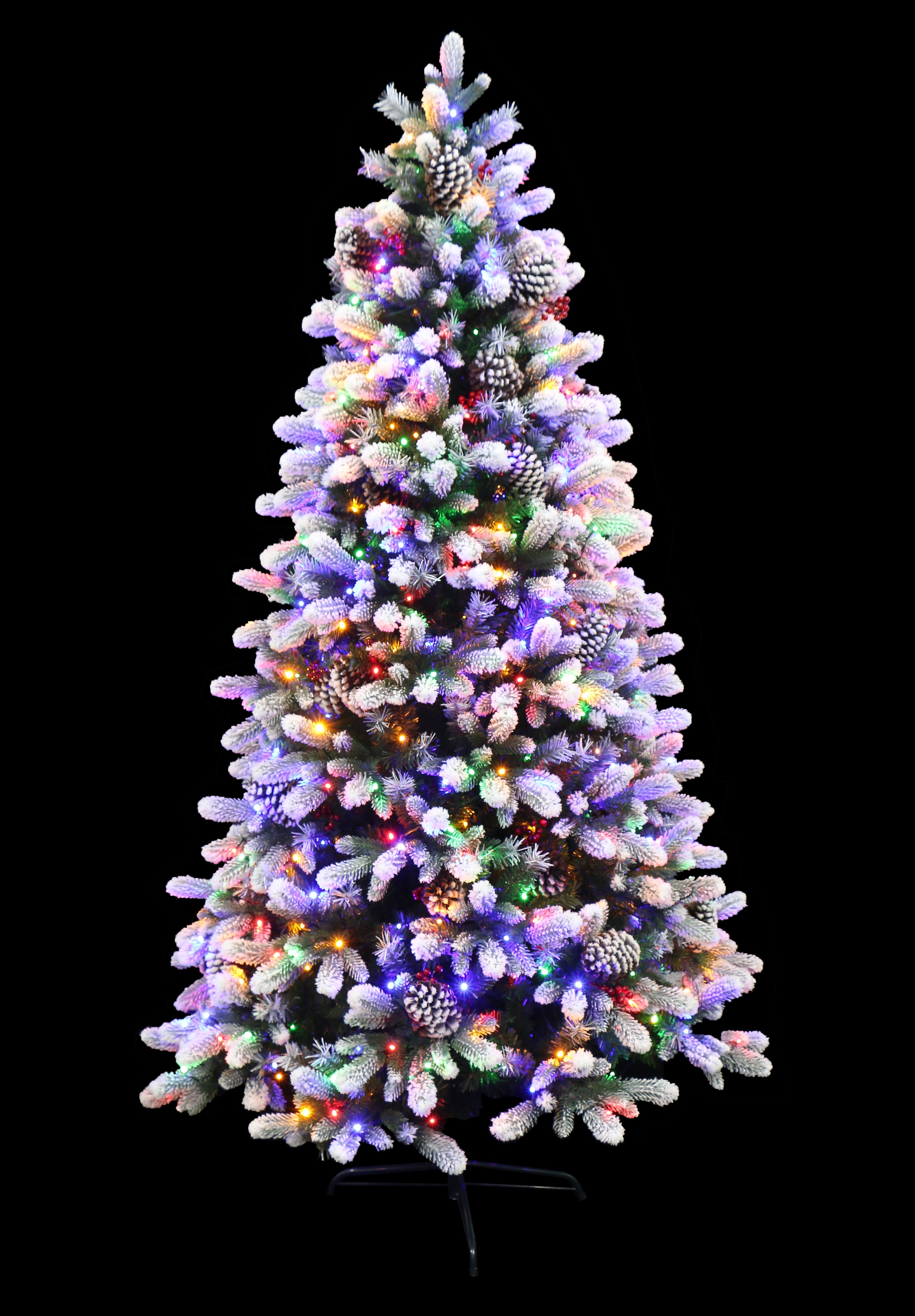 Frosted Winter Spruce Flocked Christmas Tree