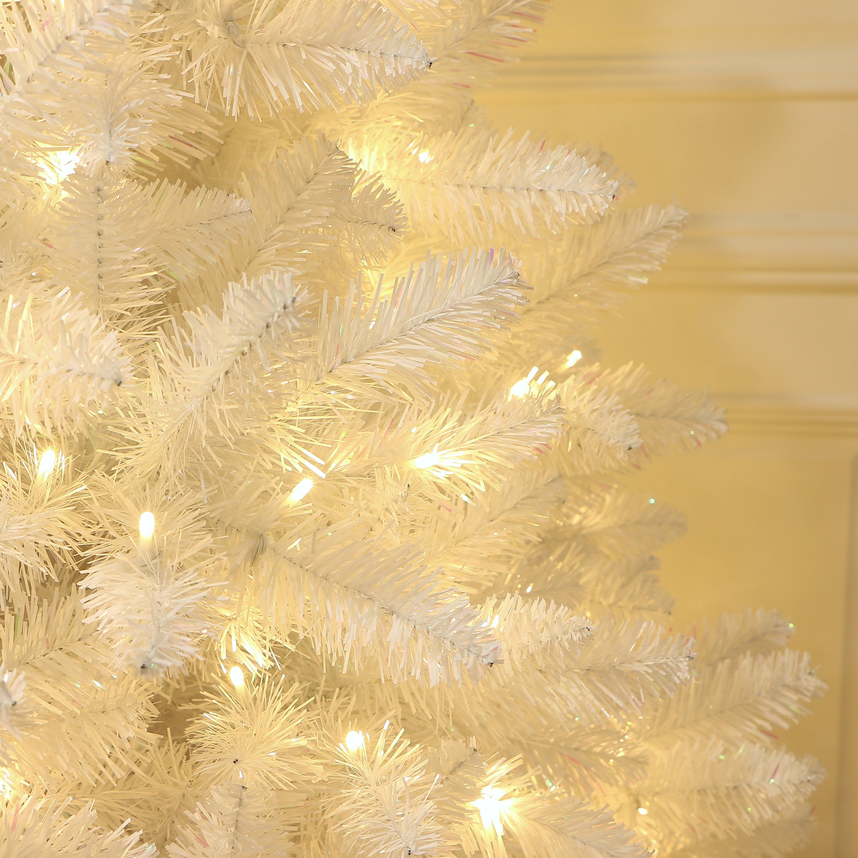 Sparkle White Christmas Tree with LED Light Full Shape