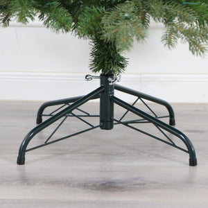 Realistic Slim Fraser Fir Pre-lit Christmas Tree, Warm White Lights