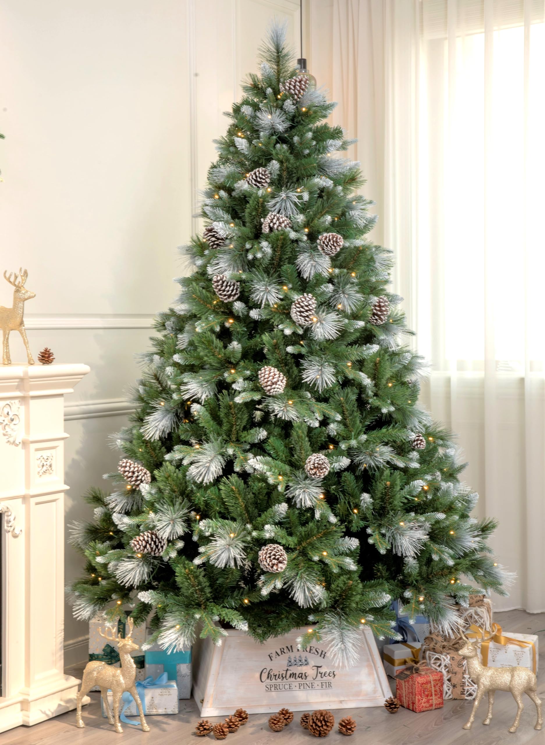 Frosted White Spruce Christmas Tree