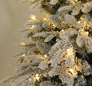 6Ft Deep Forest Snow Spruce Pre-lit Christmas Tree (6ft Pre-lit)