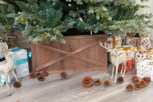 X Wooden Box Christmas Tree Collar