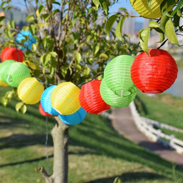 40 LED/ 35ft Remote Control Super Big Solar Power Patio Lantern String Lights (Multi-Color)