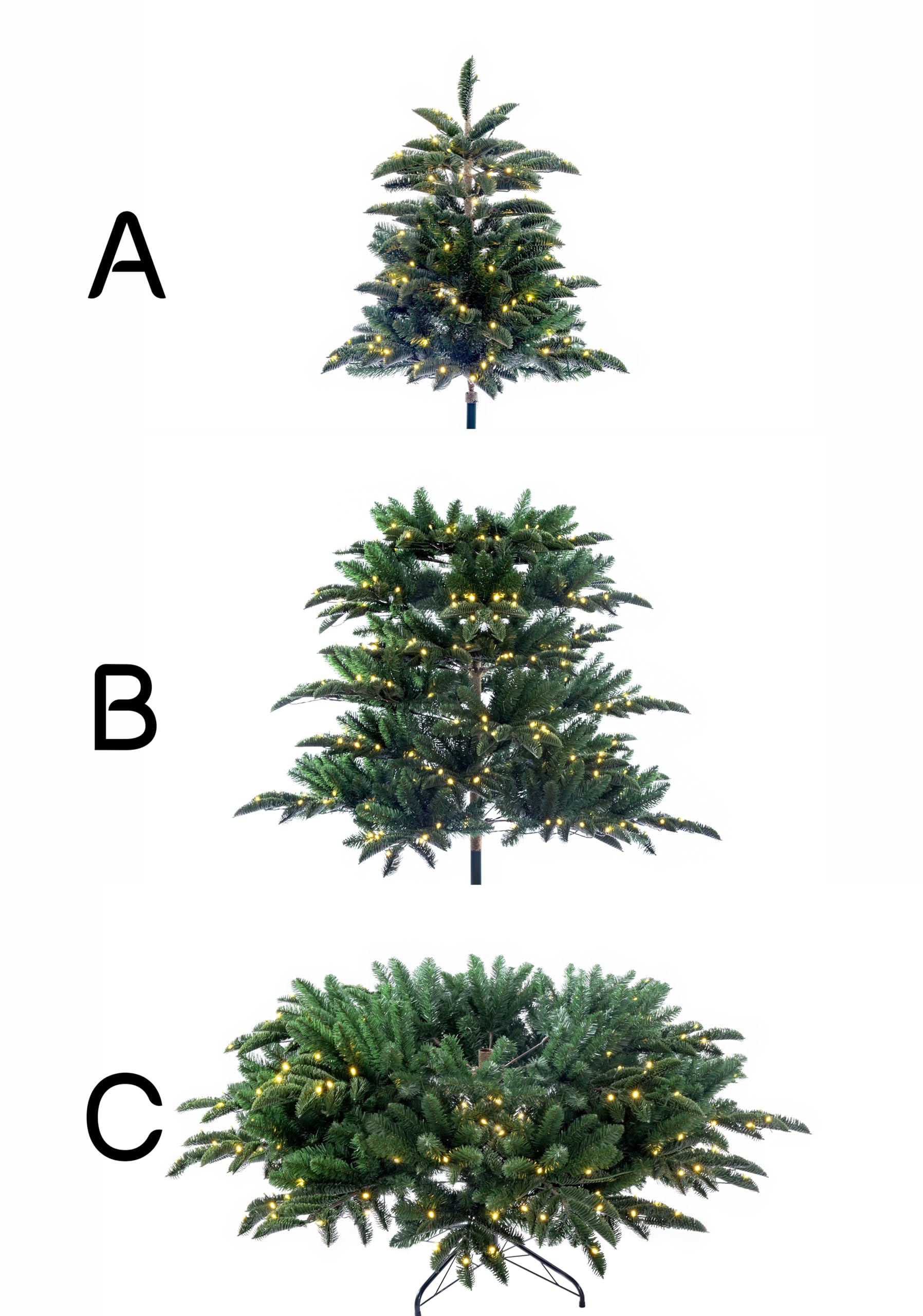Appalachian Mountain Fraser Fir Artificial Christmas Tree (7ft Prelit)