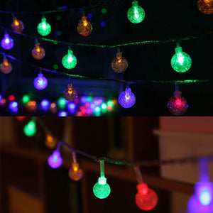 100LED/33ft Crystal Ball Energy efficient Indoor Outdoor Waterproof Globe LED String Lights Patio, Lawn & Garden String Lights, Party/Wedding Lights (Multi-Color)