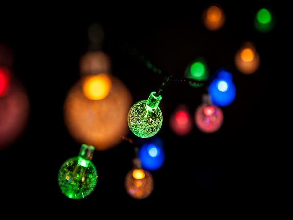 100LED/33ft Crystal Ball Energy efficient Indoor Outdoor Waterproof Globe LED String Lights Patio, Lawn & Garden String Lights, Party/Wedding Lights (Multi-Color)