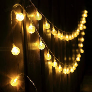 100LED/33ft Crystal Ball Energy efficient Indoor Outdoor Waterproof Globe LED String Lights Patio, Lawn & Garden String Lights, Party/Wedding Lights (Multi-Color)