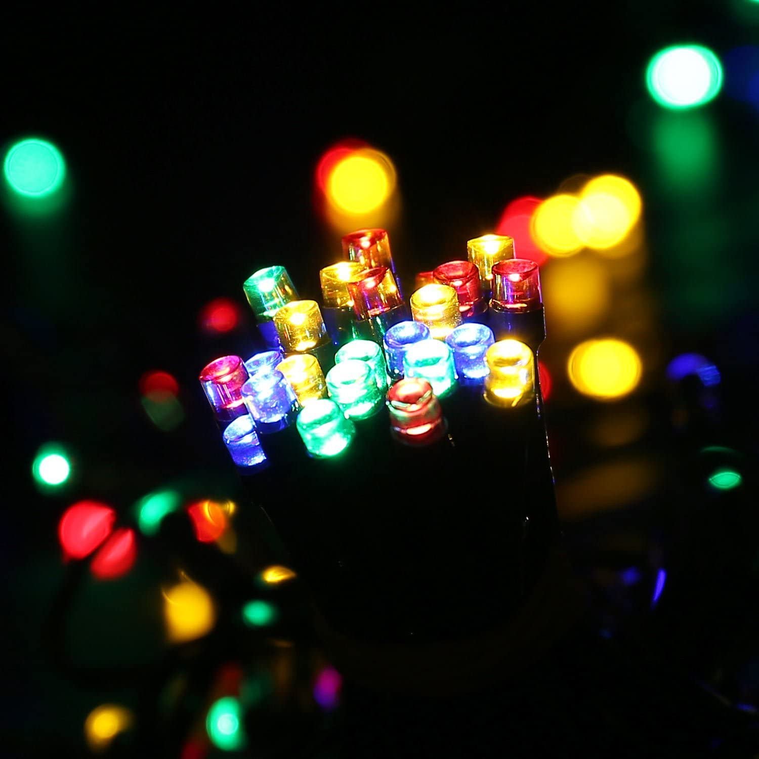 200 LED Lights 65ft 8 Modes Twinkling Patio Lights/Christmas Indoor Outdoor Decoration String Lights (200 LED Multi-Color)