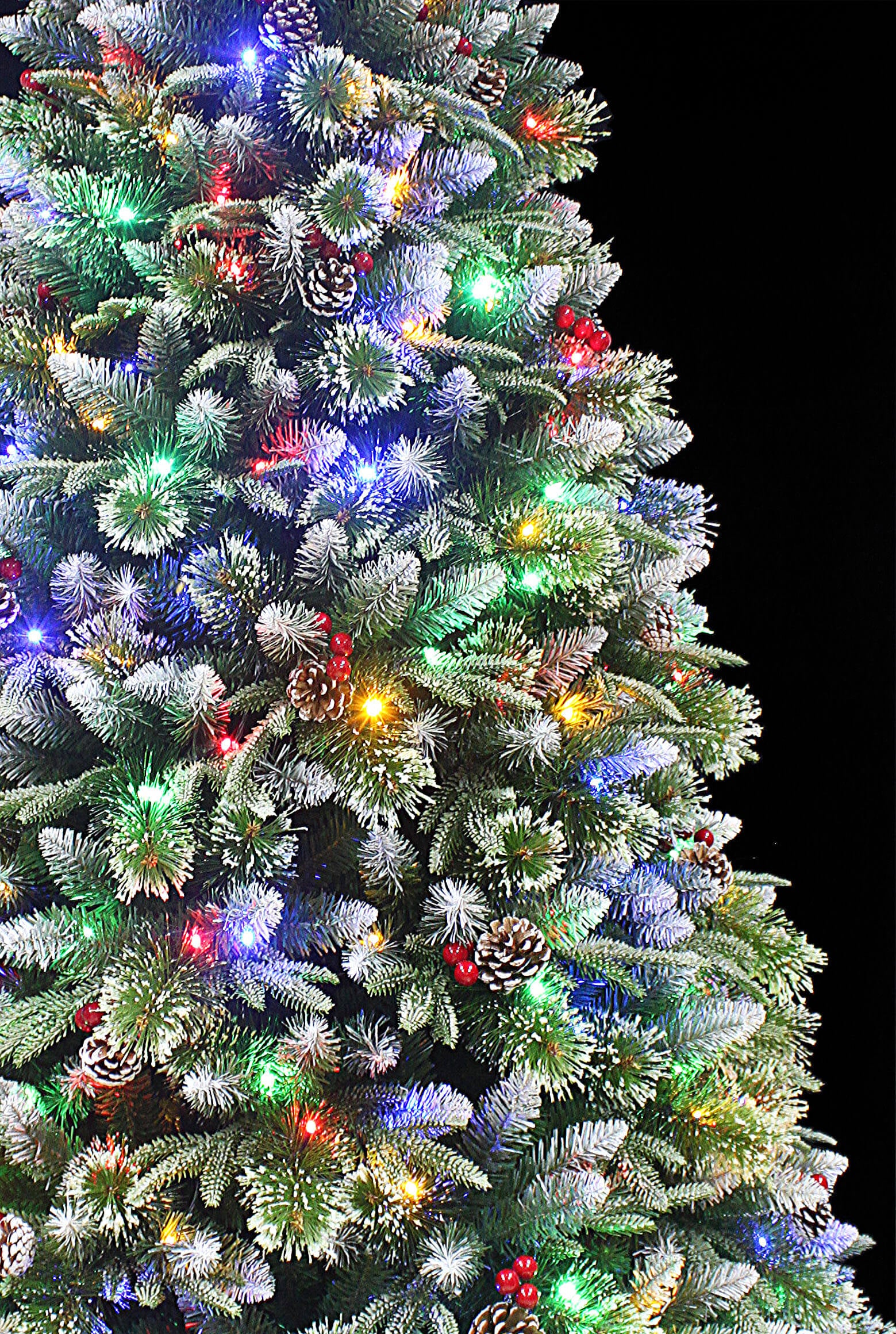 Super Dual Frosted Pine Christmas Tree