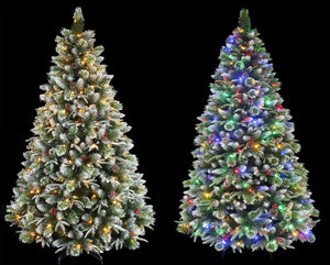 Super Dual Frosted Pine Christmas Tree